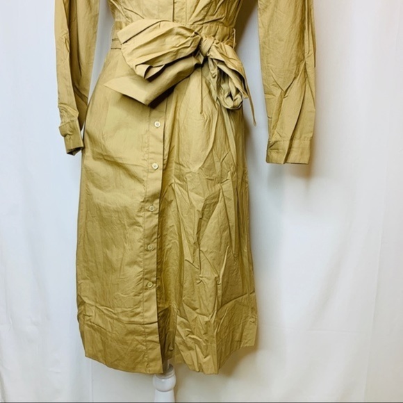 NWT J. Crew safari khaki shirtdress dress 2 XS - Picture 5 of 7